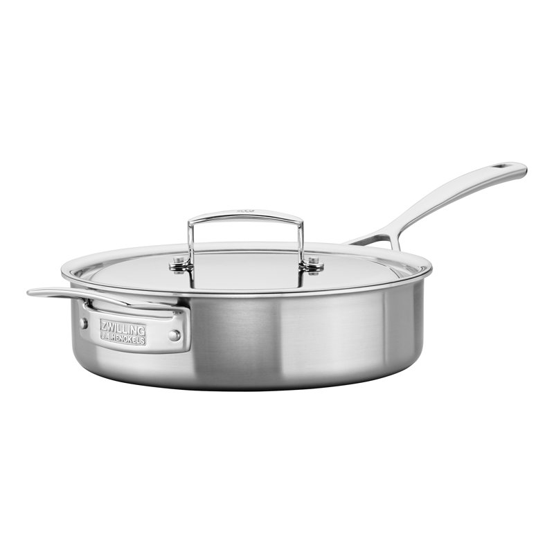 Zwilling JA Henckels Aurora 3 qt. Stainless Steel Saute Pan with Lid
